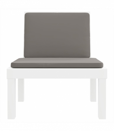 vidaXL 6 Piece Garden Lounge Set with Cushions White PP