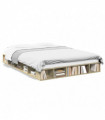 vidaXL Bed Frame Sonoma Oak 140x200 cm Engineered Wood