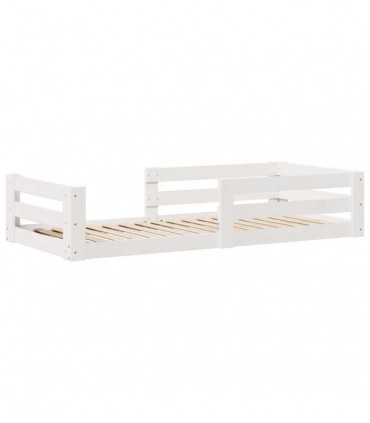 vidaXL Bed Frame without Mattress White 90x200 cm Solid Wood Pine