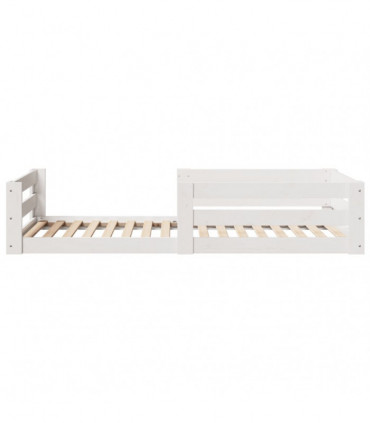 vidaXL Bed Frame without Mattress White 90x200 cm Solid Wood Pine