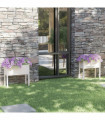 vidaXL Garden Planters 2 pcs White 70x31x70 cm Solid Pinewood