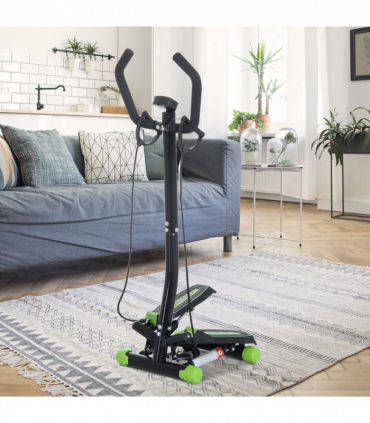 Stepper Step Machine w/ Resistance Bands Fitness Exercise Workout HOMCOM