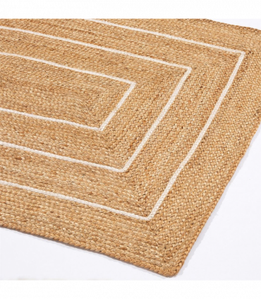 Prestbury Border Handbraided 120x170cm Natural Rug