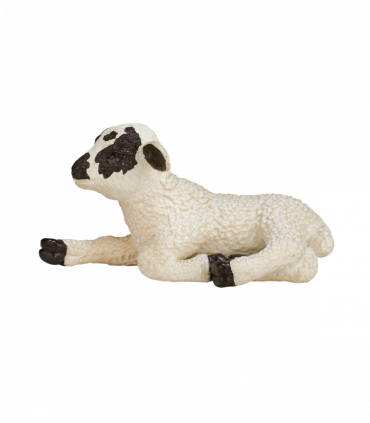 Black-Faced Lamb Lying Down  Farm Animal Figurine