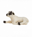 Black-Faced Lamb Lying Down  Farm Animal Figurine