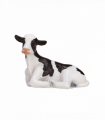 Holstein Calf Lying Down  Farm Animal Figurine