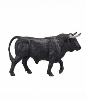 Spanish Bull Toy Figure  Realistic Farm Animal Model