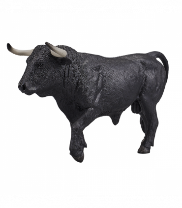 Spanish Bull Toy Figure  Realistic Farm Animal Model