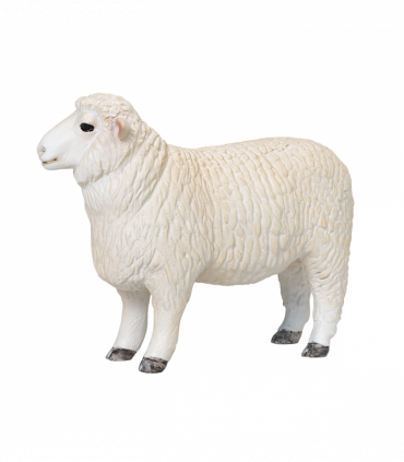 Romney Sheep Ram Toy  Realistic Farm Animal Figurine