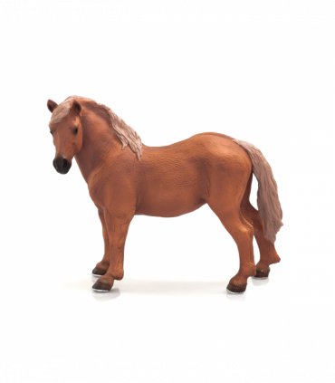 Suffolk Punch Mare Toy  Realistic Equestrian Figurine