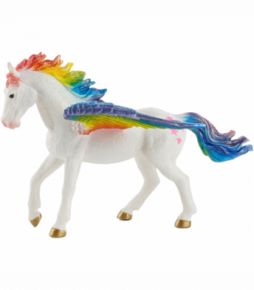 Rainbow Pegasus Toy  Fantasy Horse Model