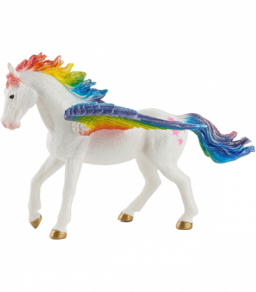 Rainbow Pegasus Toy  Fantasy Horse Model