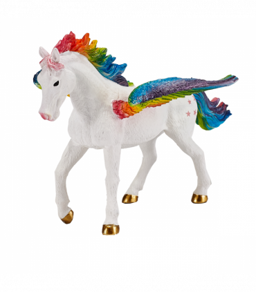 Rainbow Pegasus Toy  Fantasy Horse Model