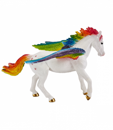 Rainbow Pegasus Toy  Fantasy Horse Model