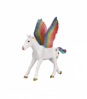 Rainbow Pegasus Baby  Fantasy Horse Figure