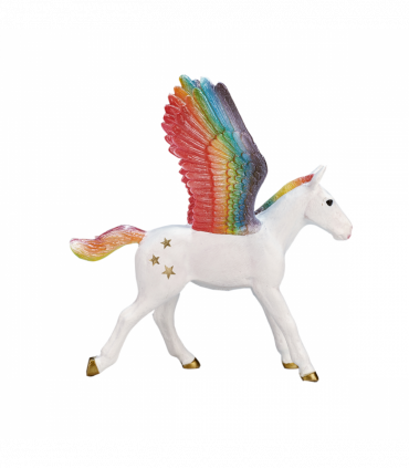 Rainbow Pegasus Baby  Fantasy Horse Figure
