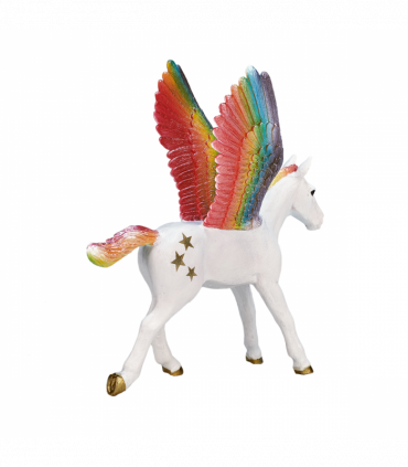 Rainbow Pegasus Baby  Fantasy Horse Figure