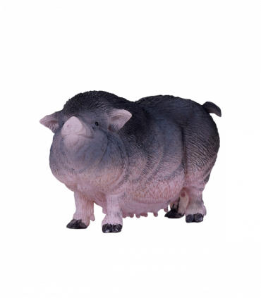 Pot-Bellied Pig Toy  Realistic Farm Animal Figurine