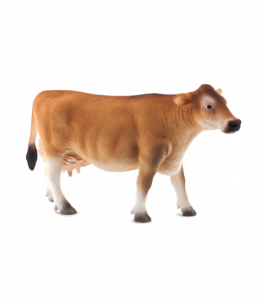 Jersey Cow Toy  Realistic Farm Animal Figurine