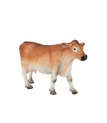 Jersey Cow Toy  Realistic Farm Animal Figurine