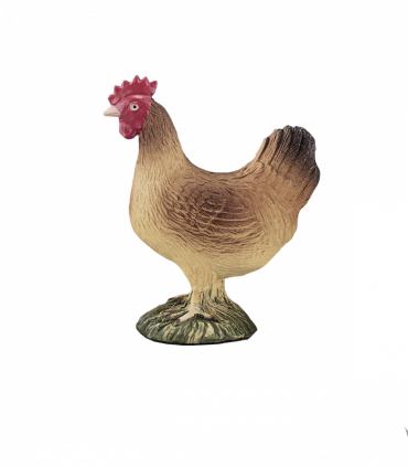 Hen Standing Toy  Realistic Farm Animal Figurine