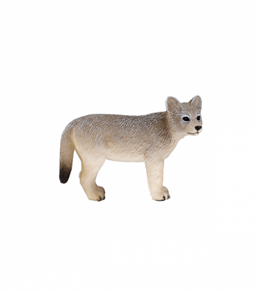 Timber Wolf Cub Toy  Realistic Wildlife Figure