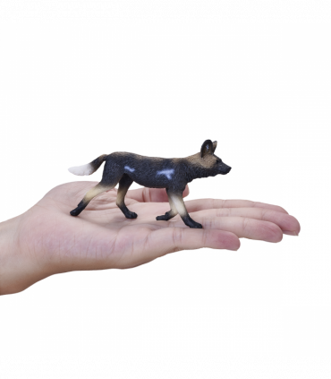 African Painted Dog Toy  Realistic Wildlife Animal Model