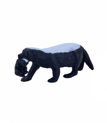 Honey Badger Female with Cub  Realistic Wildlife Animal Figure