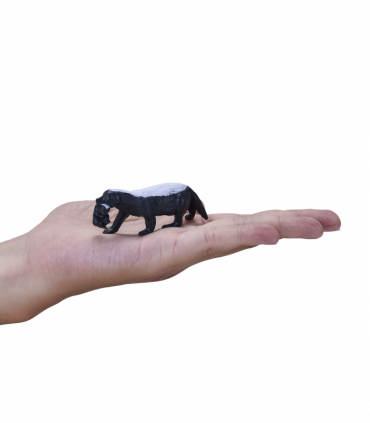 Honey Badger Female with Cub  Realistic Wildlife Animal Figure