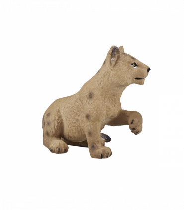 Lion Cub Playing Toy  Realistic Big Cat Figure