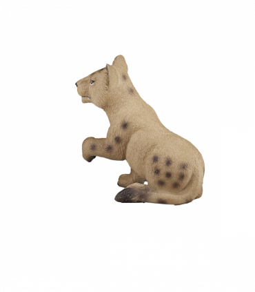 Lion Cub Playing Toy  Realistic Big Cat Figure