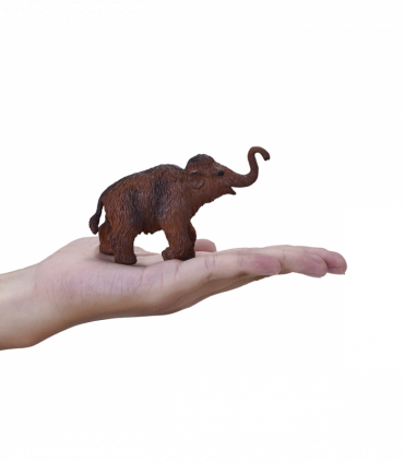 Woolly Mammoth Calf Toy  Realistic Prehistoric Animal Model