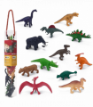 Dinosaur Mini Worlds Playset  12pc Prehistoric Figures