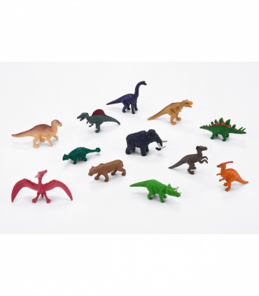 Dinosaur Mini Worlds Playset  12pc Prehistoric Figures