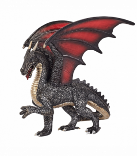 Steel Dragon Toy  Fantasy Mythical Creature Figure