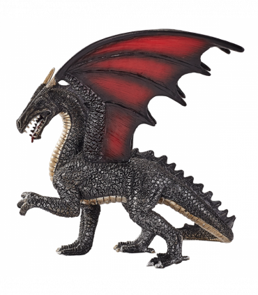 Steel Dragon Toy  Fantasy Mythical Creature Figure
