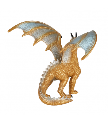Golden Dragon Toy  Fantasy Mythical Creature Figure