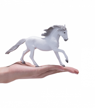 Lusitano Grey Horse Toy  Realistic Equestrian Model
