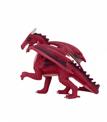 Red Dragon Toy  Fantasy Mythical Creature Figure