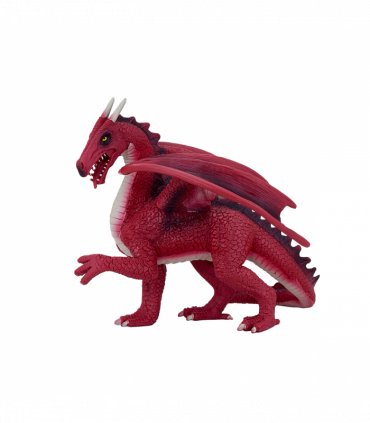 Red Dragon Toy  Fantasy Mythical Creature Figure