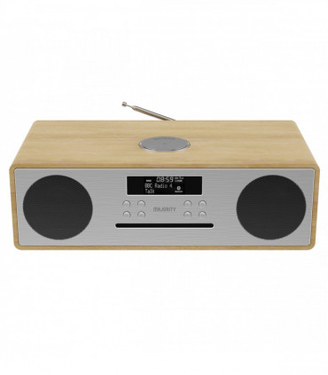 Majority Oakington OAK Music System CD Player/Dab Radio/ Bluetooth