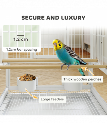 Bird Cage Starter Kit with Detachable Rolling Stand
