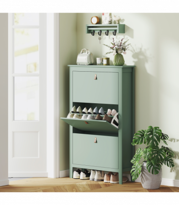 Three drawer shoe cabinet