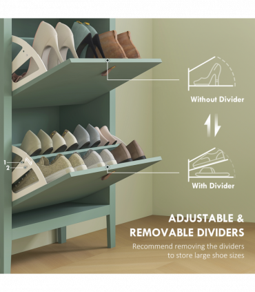 Three drawer shoe cabinet