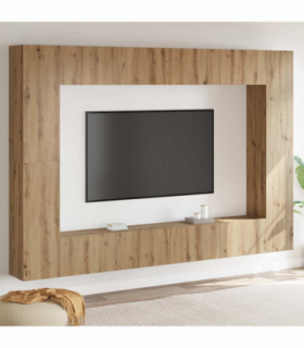 vidaXL TV Cabinet Set 8 pcs Artisan oak Medium 100 x 30 x 30 cm