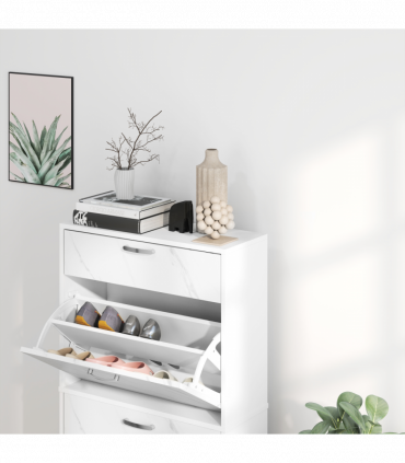 Three drawer shoe cabinet