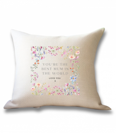 Personalised Best Mum Cushion | Birthday Gift for Mum