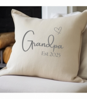 Grandpa Est. 2025 Cushion | Gift for Grandad