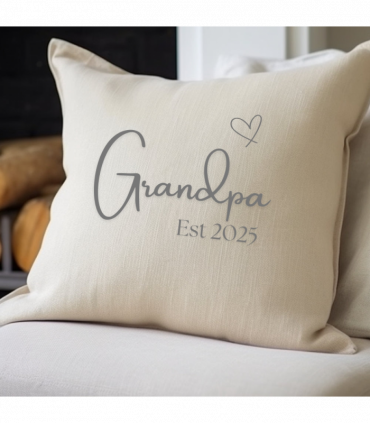 Grandpa Est. 2025 Cushion | Gift for Grandad