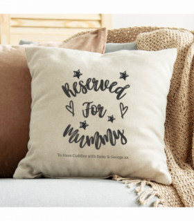 Personalised Reserved for Mummy Cushion | Gift for Mummy | Birthday Mother's Day Present